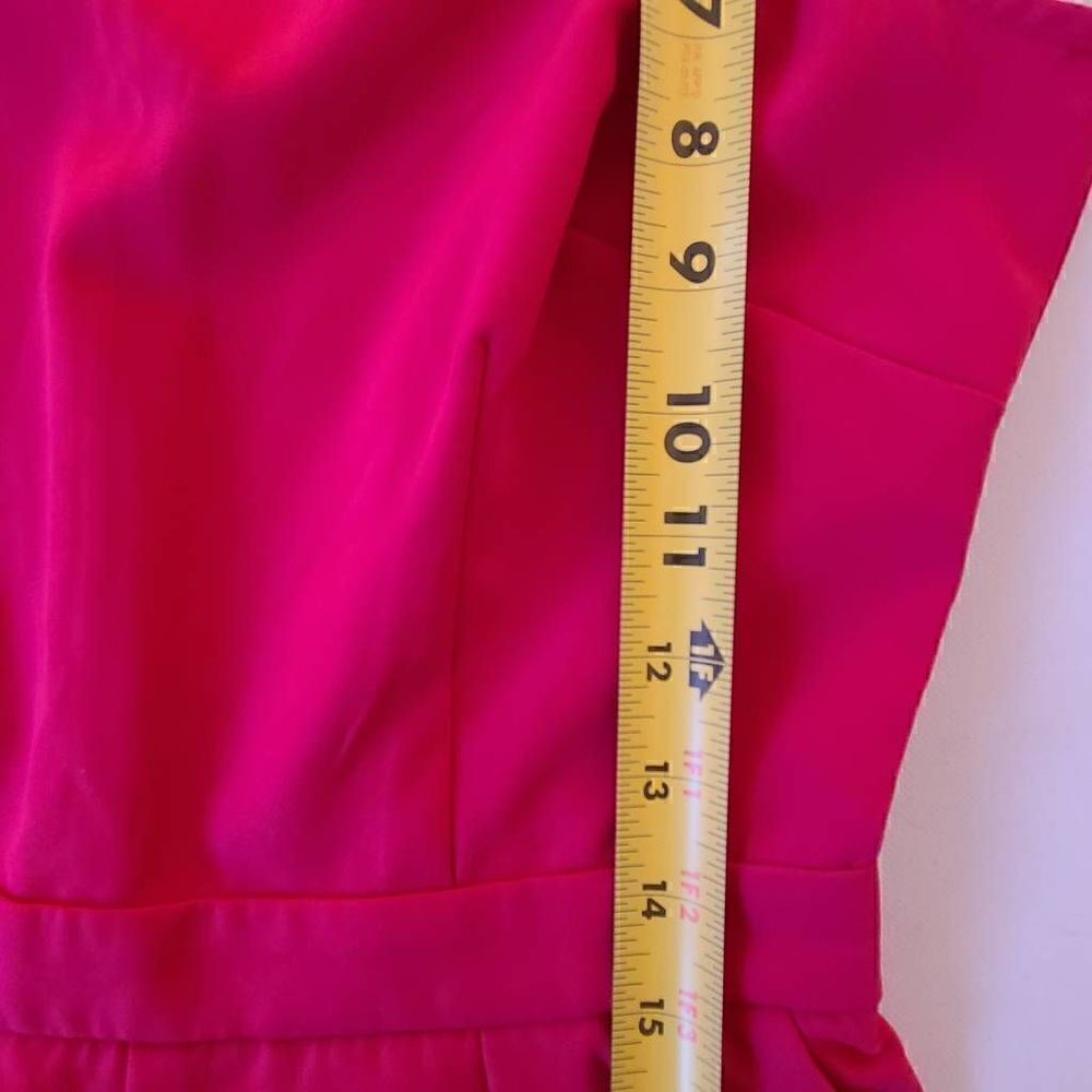 Boston Proper Womens Sleeveless Jumpsuit Back Zip Side Pockets Pink Size 0 - Picture 9 of 14